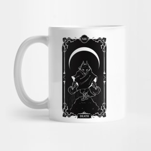 puss in boots tarot death white Mug